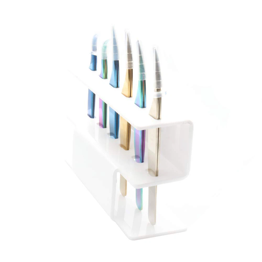 lash tweezers display stands white